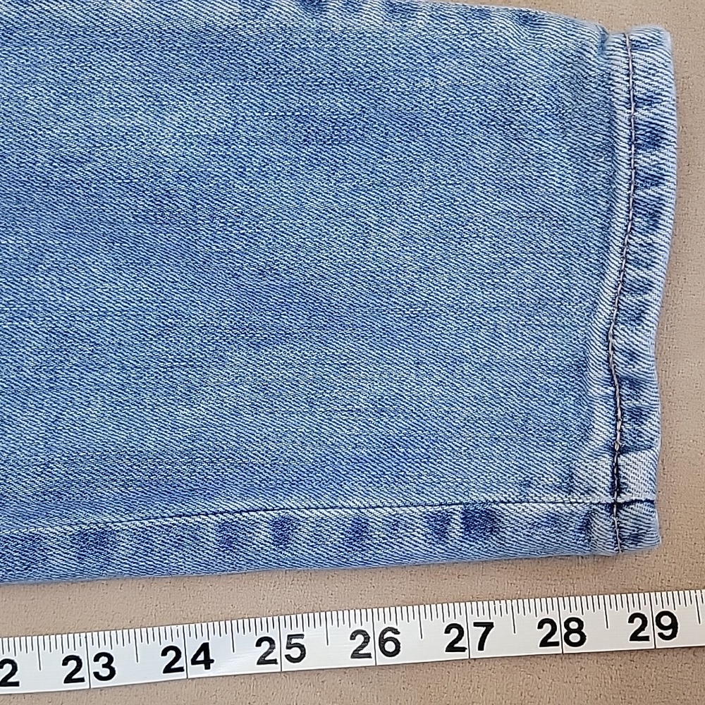Limited Edition Levi's 721 Blue Jeans with Floral Poppy Embroidery Size 32 EUC - Picture 9 of 16